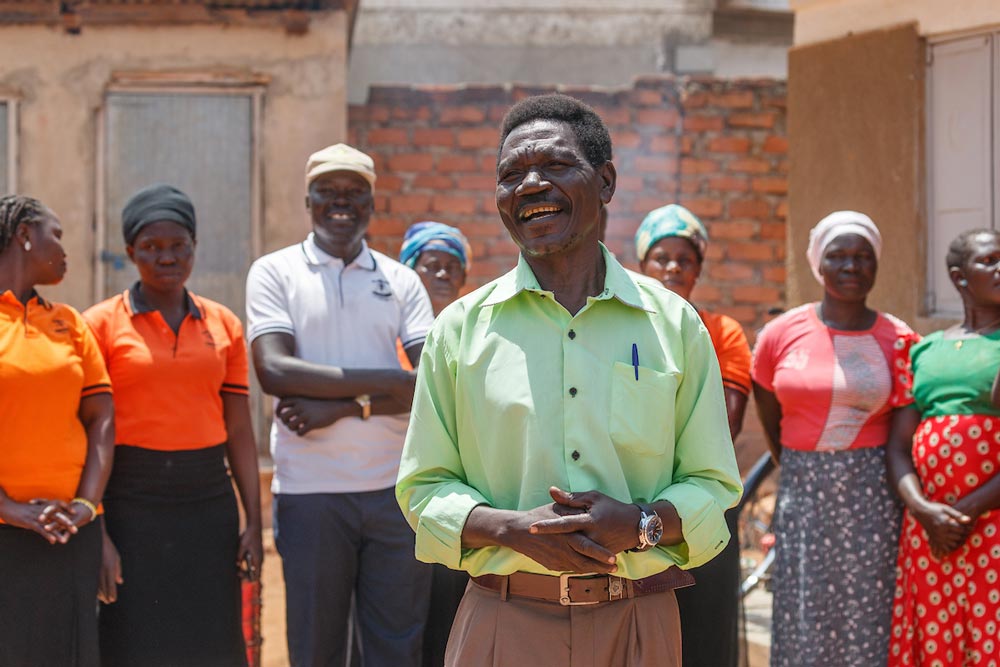 Keliko man celebrates receiving The Book of Joy